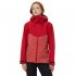 Bask Куртка штормовая женская VALENCY, красный меланж/красный