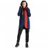 Bask Куртка Sft для девочки Molly, темно-синий/красный
