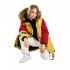 Куртка пуховая для девочки Bask Siri, красный/желтый