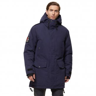 Изображение Теплая зимняя мужская куртка Yenisei V2, синий темный
