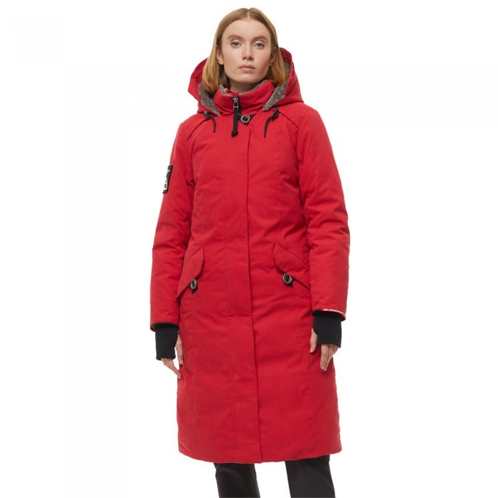 Пальто женское пуховое Bask Hatanga V4 -27С, красный