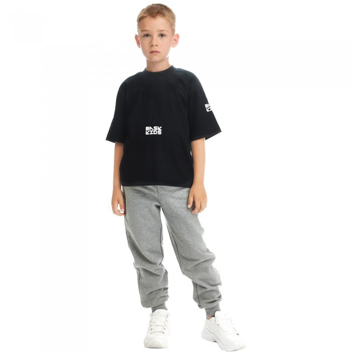 Bask брюки детские Kas, серый меланж