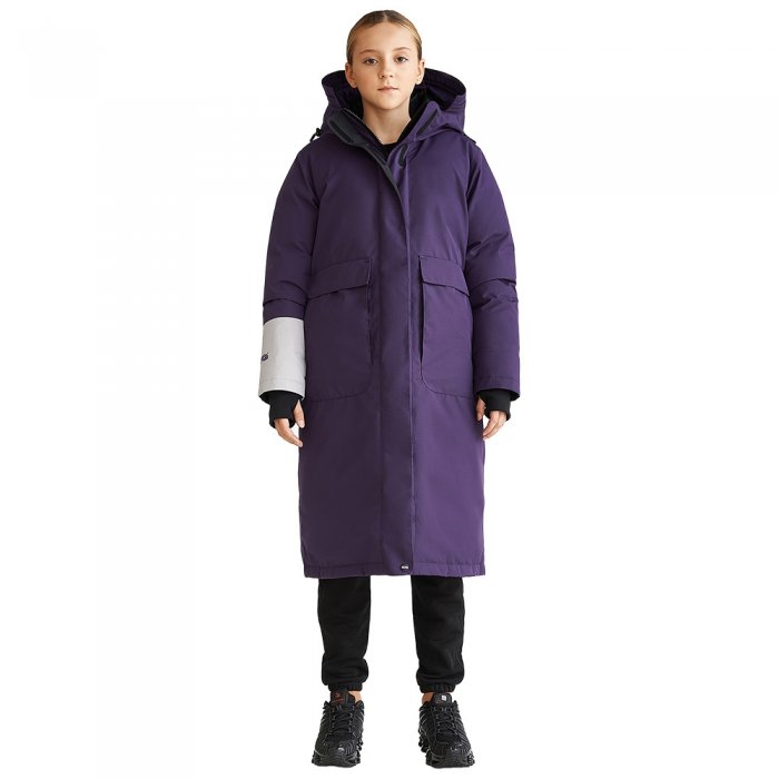 Bask куртка для девочки на пуху Liatris -35, фиолетовый