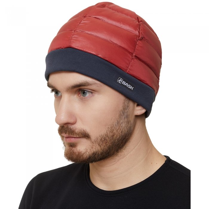 Шапка пуховая Bask Savior, красный
