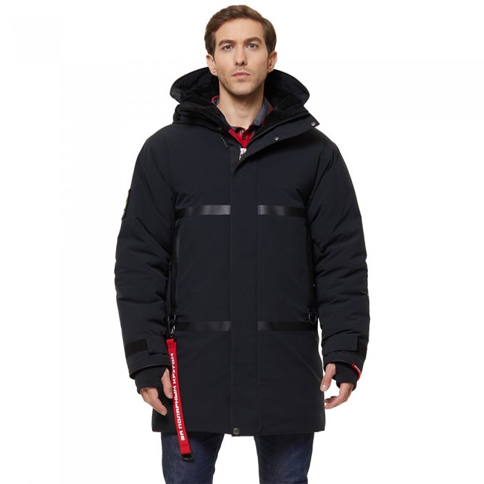 Теплая зимняя мужская куртка Bask Sangar -34, черный