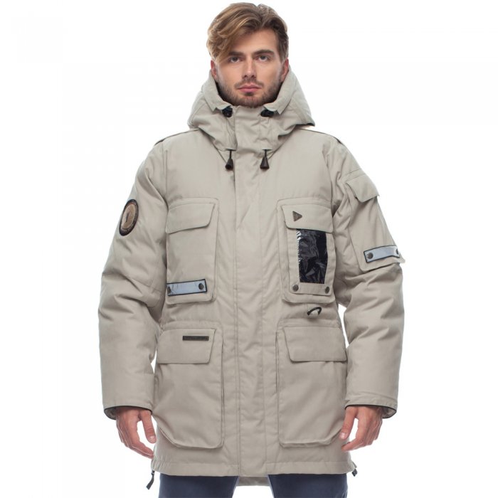 Куртка аляска Bask Yamal -40С 3772, бежевый
